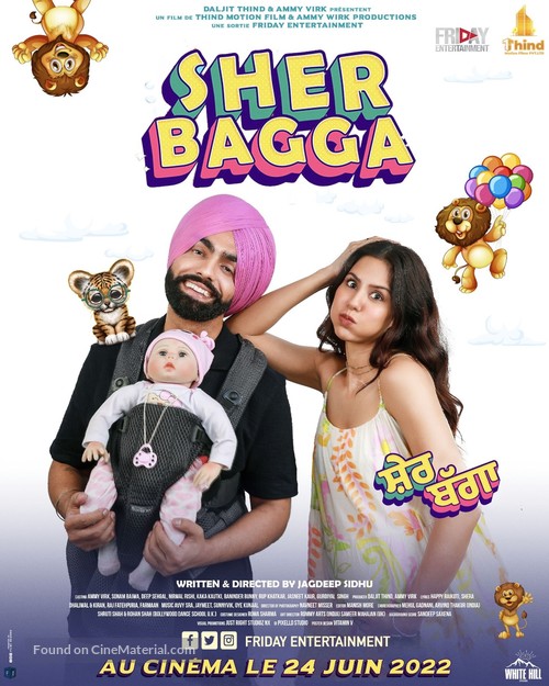 Sher Bhagga - French Movie Poster