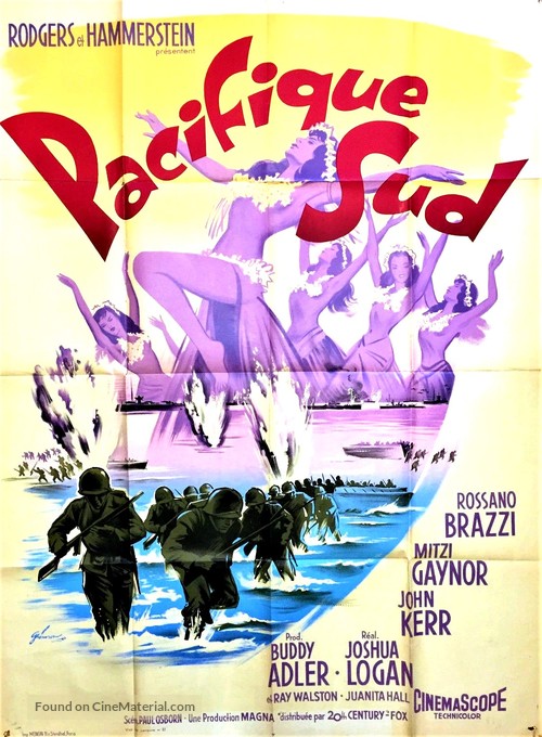 South Pacific - French Movie Poster