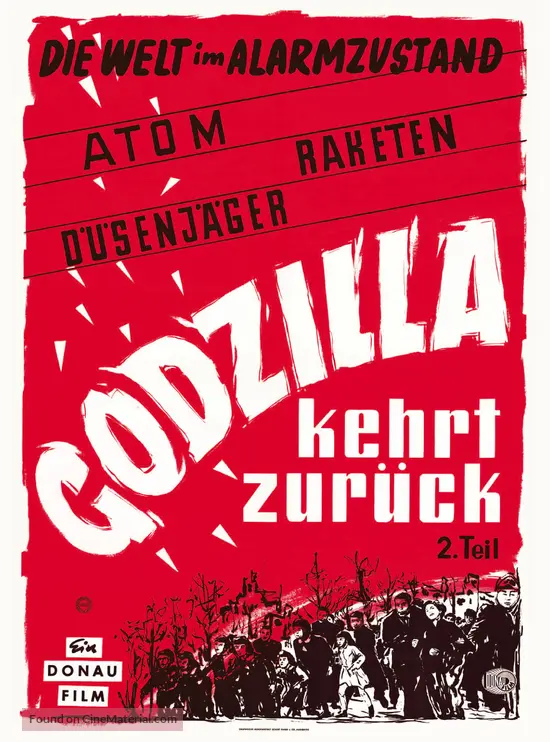 Gojira no gyakush&ucirc; - German Movie Poster