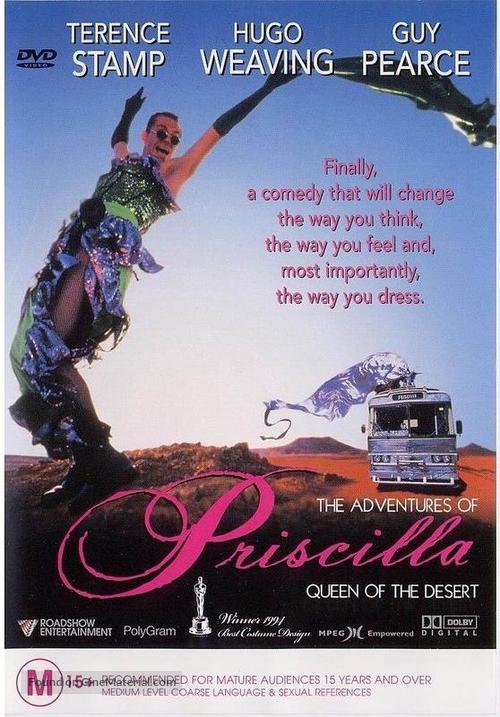 The Adventures of Priscilla, Queen of the Desert - Australian DVD movie cover