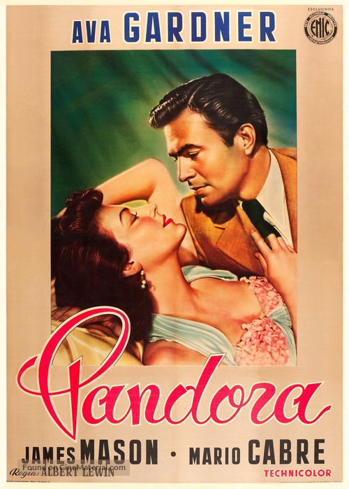 Pandora and the Flying Dutchman - Italian Movie Poster