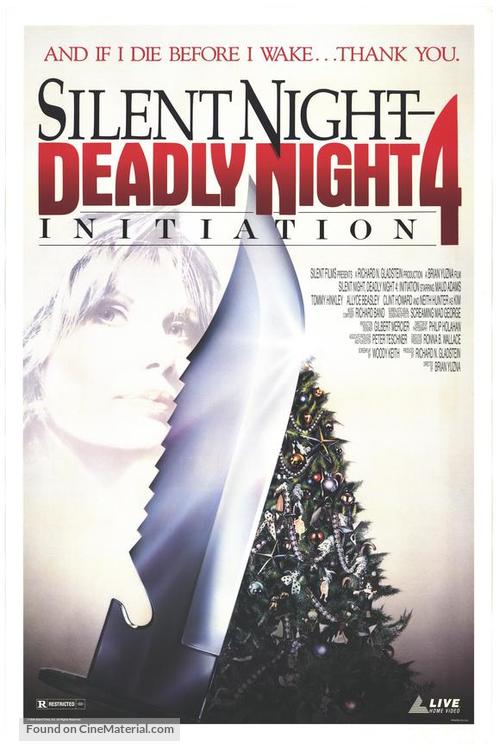 Initiation: Silent Night, Deadly Night 4 - DVD movie cover
