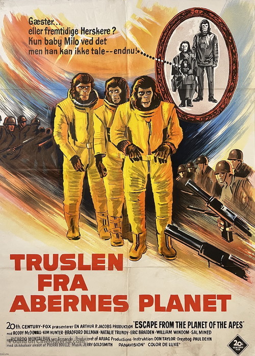 Escape from the Planet of the Apes - Danish Movie Poster