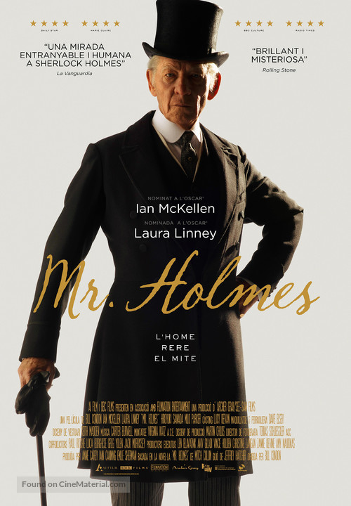 Mr. Holmes - Andorran Movie Poster
