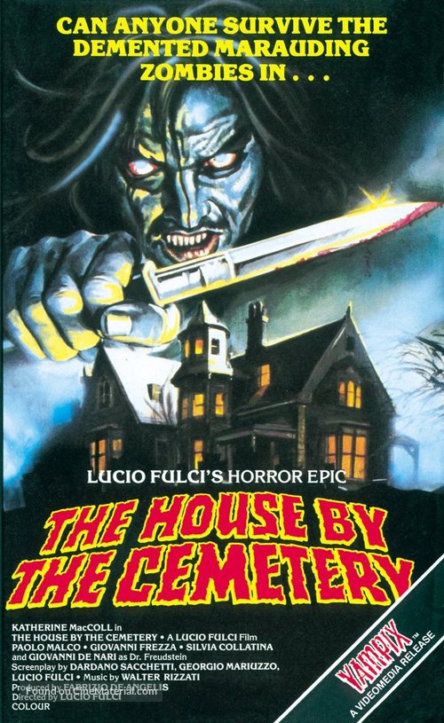 Quella villa accanto al cimitero - British VHS movie cover