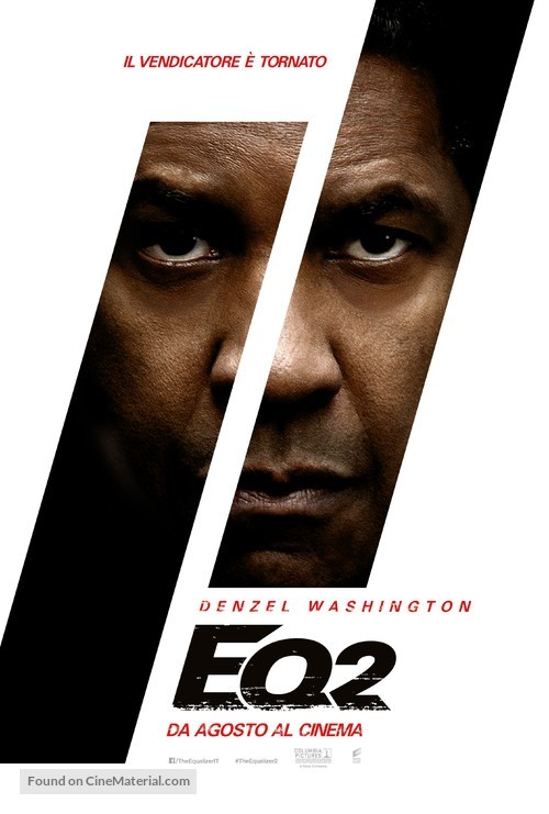 The Equalizer 2 - Italian Movie Poster