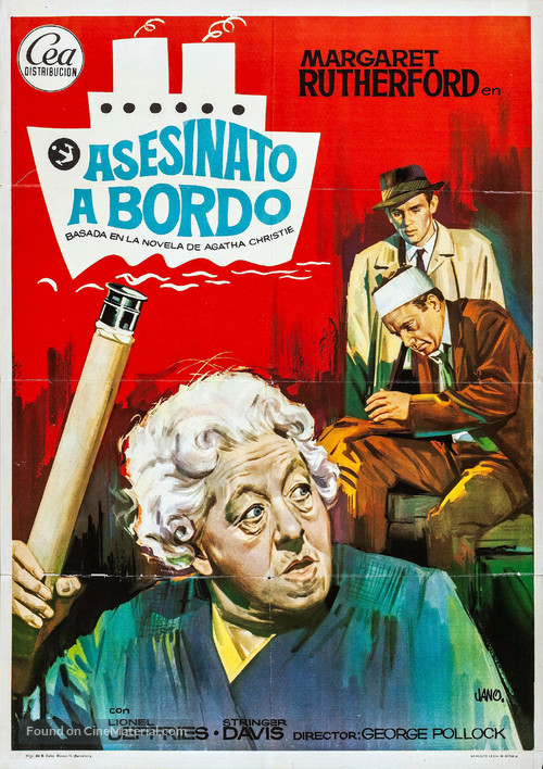 Murder Ahoy - Spanish Movie Poster