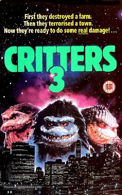 Critters 3 - British VHS movie cover