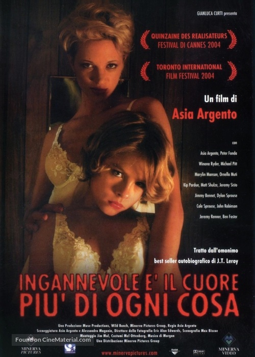 The Heart Is Deceitful Above All Things - Italian DVD movie cover
