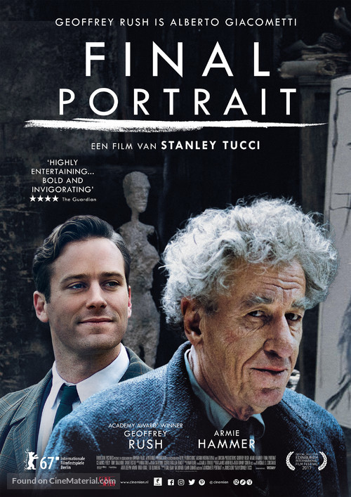 Final Portrait - Dutch Movie Poster