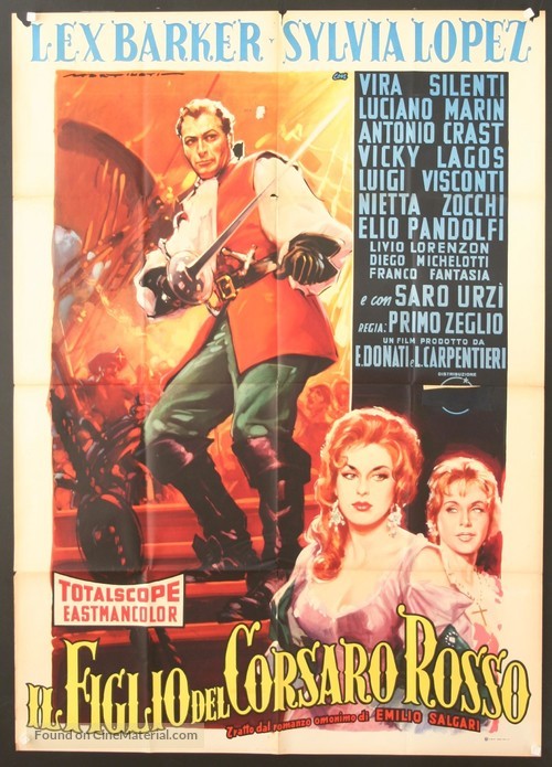 Il figlio del corsaro rosso - Italian Movie Poster