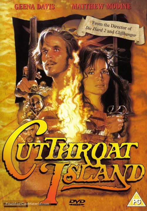 Cutthroat Island - British DVD movie cover