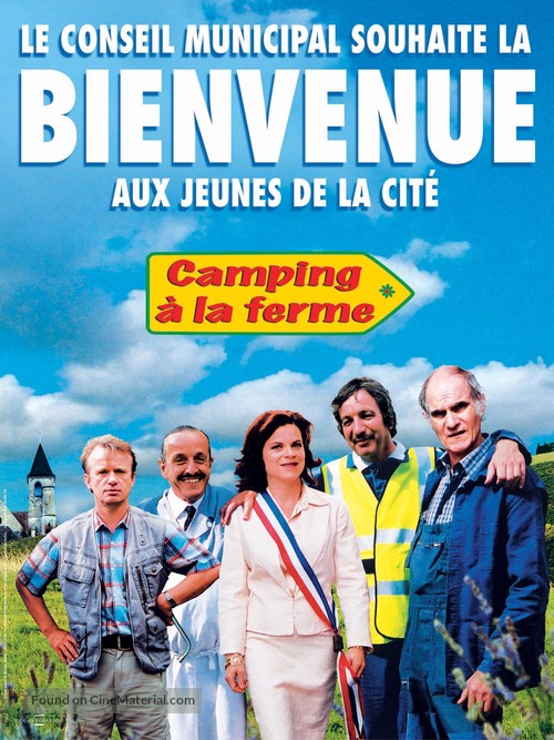 Camping &agrave; la ferme - French poster