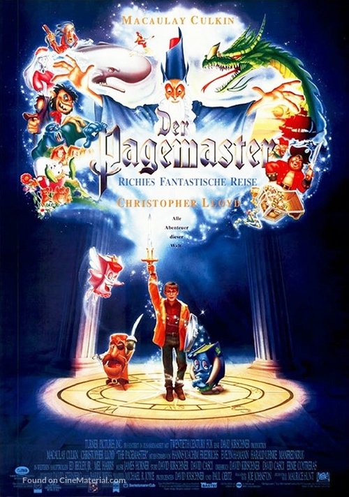 The Pagemaster - German Movie Poster