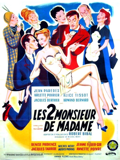 Les deux Monsieur de Madame - French Movie Poster