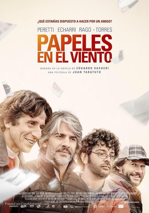 Papeles en el viento - Argentinian Movie Poster