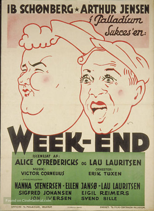 Week-end - Danish Movie Poster