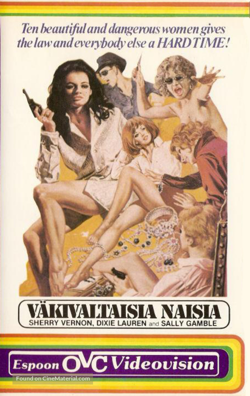 Ten Violent Women - Finnish VHS movie cover