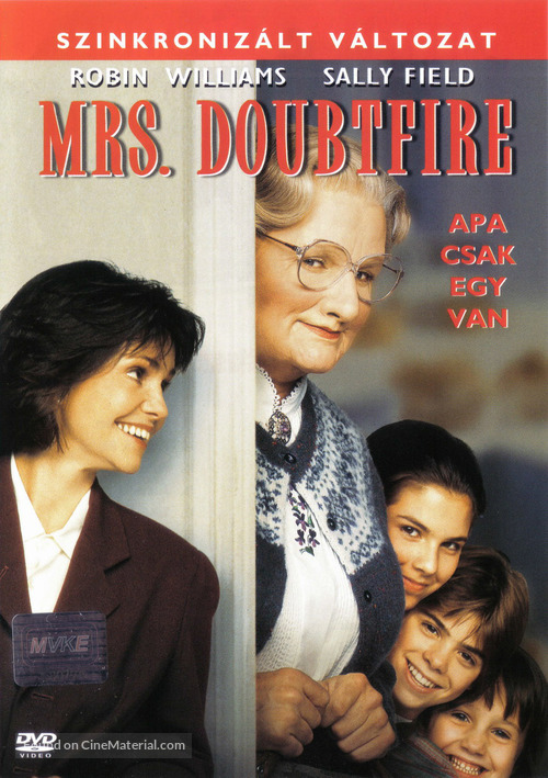 Mrs. Doubtfire - Hungarian DVD movie cover