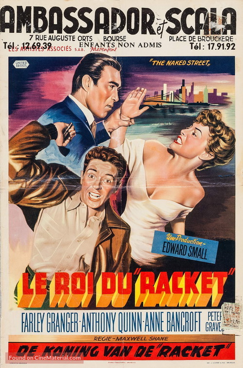 The Naked Street - Belgian Movie Poster