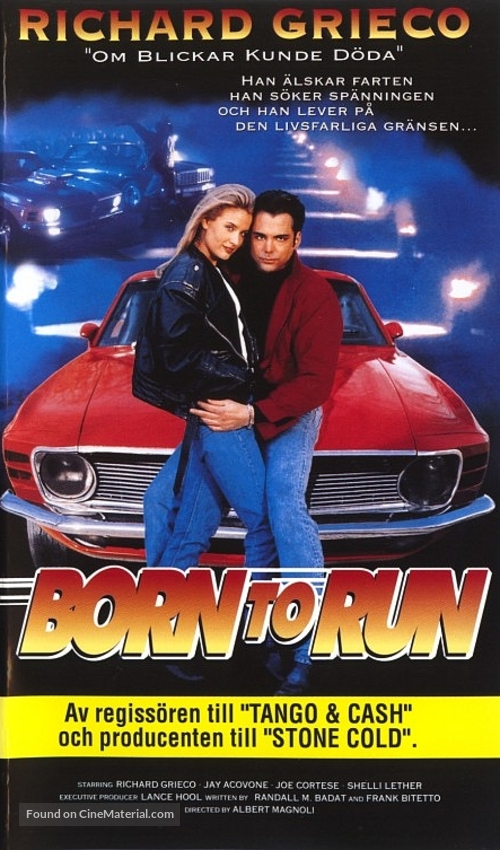 Born to Run - Swedish VHS movie cover