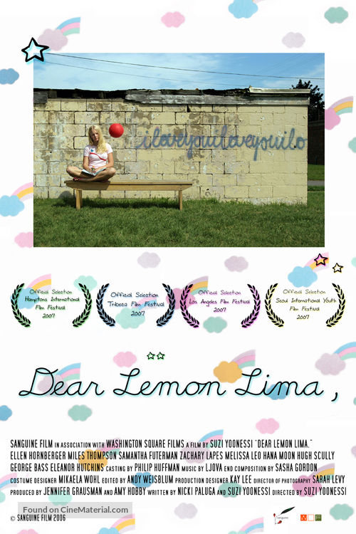 Dear Lemon Lima - DVD movie cover