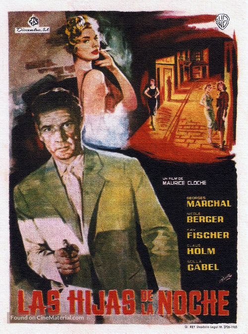 Filles de nuit - Spanish Movie Poster