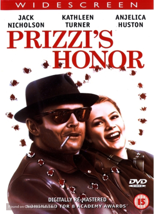 Prizzi&#039;s Honor - British DVD movie cover