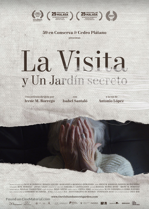 La Visita y Un Jard&iacute;n secreto - Spanish Movie Poster