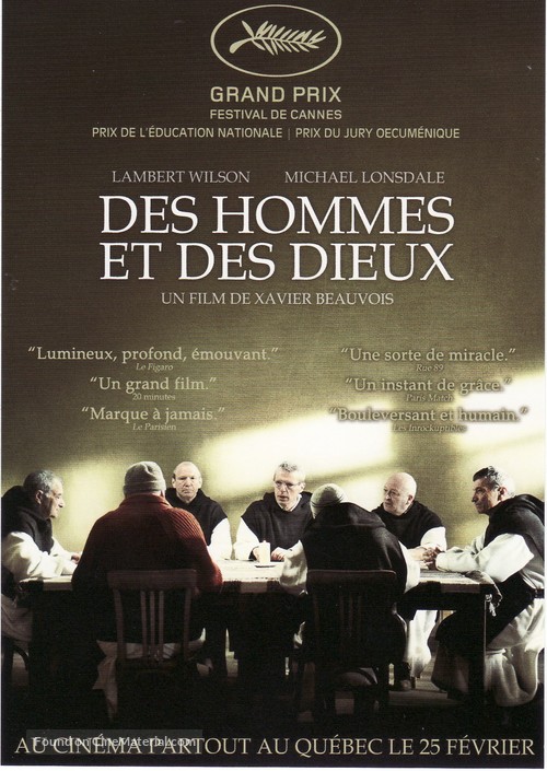 Des hommes et des dieux - Canadian Movie Poster