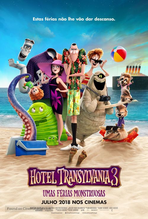 Hotel Transylvania 3: Summer Vacation - Portuguese Movie Poster