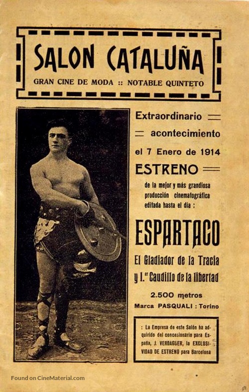 Spartaco - Spanish Movie Poster