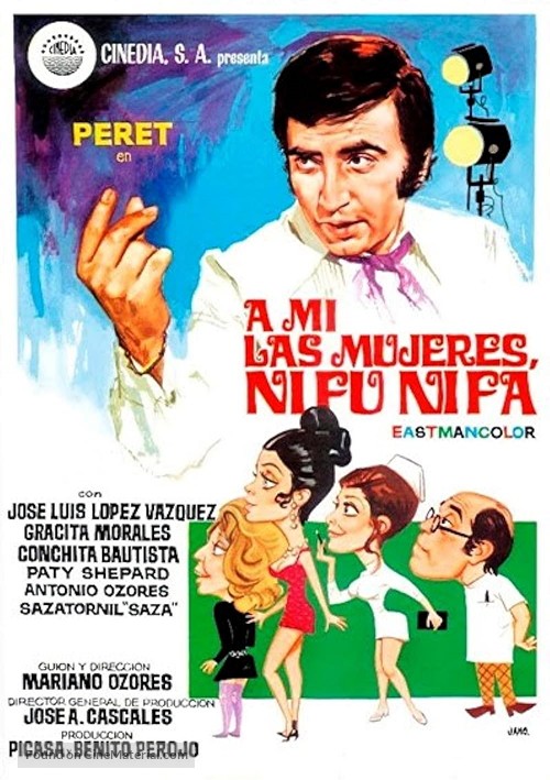 A m&iacute; las mujeres, ni fu ni fa - Spanish Movie Poster