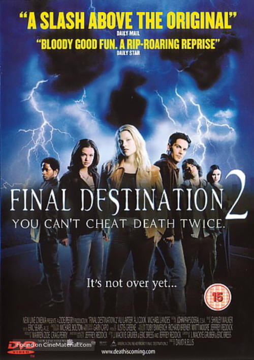 Final Destination 2 - British DVD movie cover