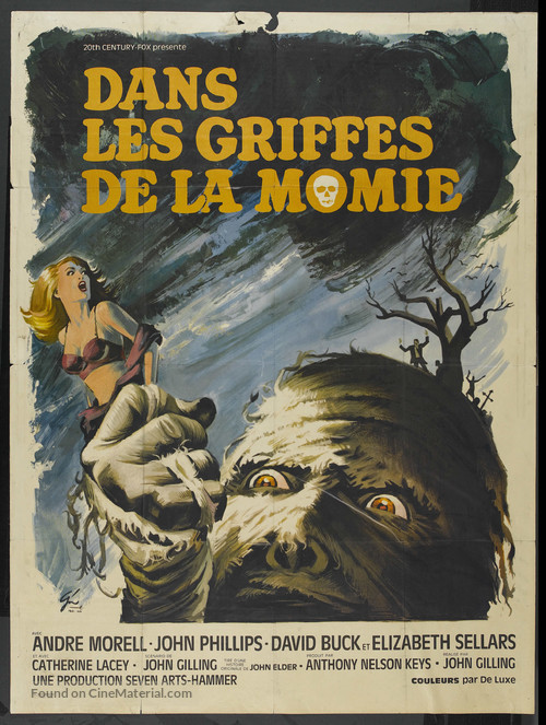The Mummy&#039;s Shroud - French Movie Poster