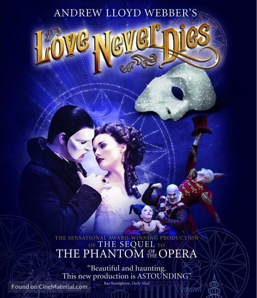 Love Never Dies - Blu-Ray movie cover