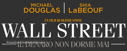 Wall Street: Money Never Sleeps - Italian Logo