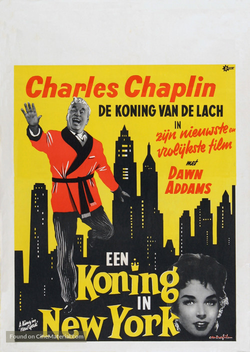 A King in New York - Dutch Movie Poster