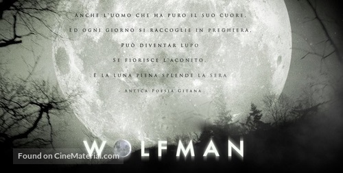 The Wolfman - Italian poster