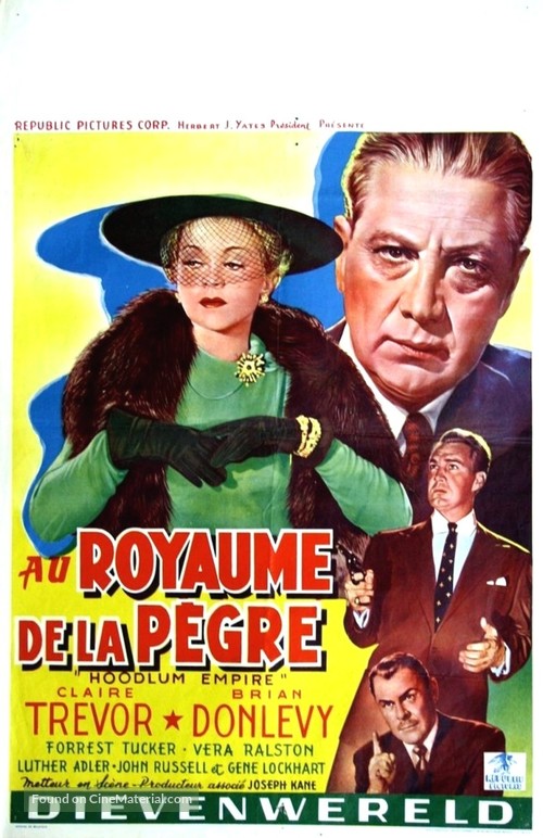 Hoodlum Empire - Belgian Movie Poster