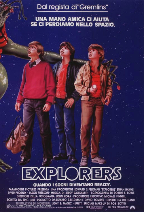 Explorers - Italian Theatrical movie poster
