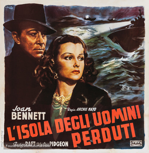 The House Across the Bay - Italian Movie Poster