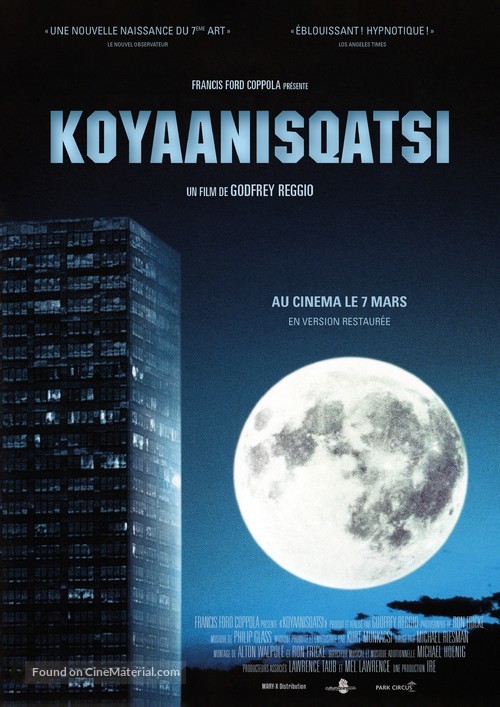 Koyaanisqatsi - French Re-release movie poster