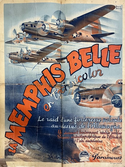 The Memphis Belle: A Story of a Flying Fortress - French Movie Poster