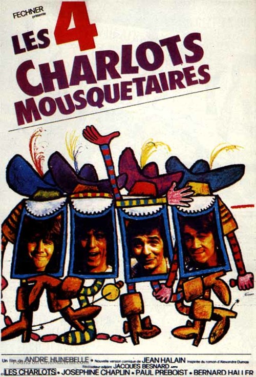 Les quatre Charlots mousquetaires - French Movie Poster