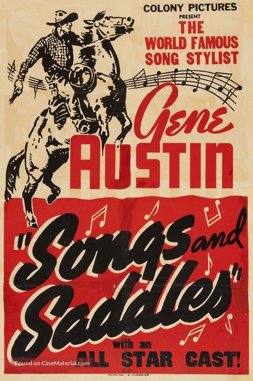 Songs and Saddles - Movie Poster