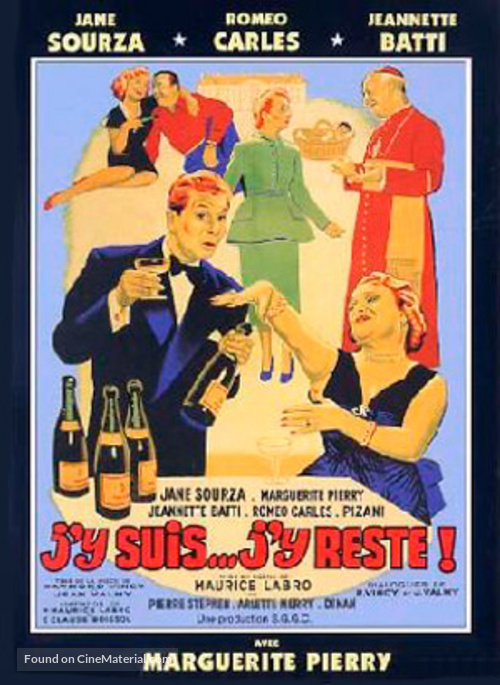 J&#039;y suis... j&#039;y reste - French Movie Poster