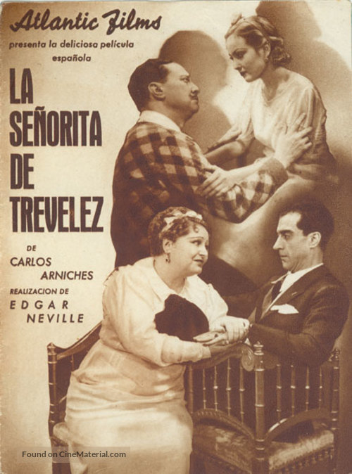 La se&ntilde;orita de Trev&eacute;lez - Spanish Movie Poster