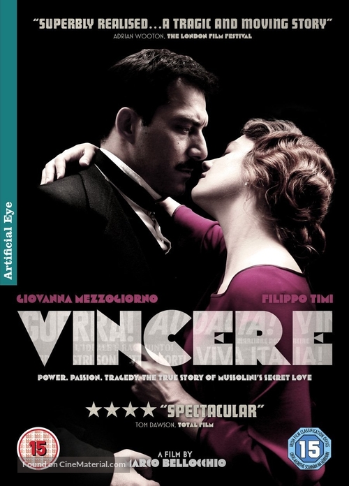 Vincere - British DVD movie cover