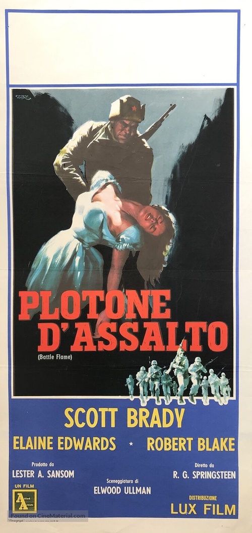 Battle Flame - Italian Movie Poster
